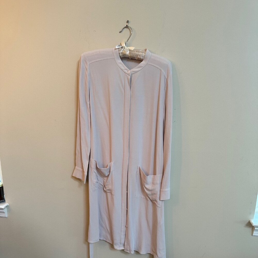 Eileen Fisher Tencel-Viscose Belted Shirt Dress | XS | Light Lavender